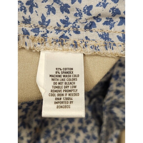 Bonobos Chino Pants Men's 32x32 Beige Khaki Slim Taper Stretch Preppy Lot Of 2 - Picture 6 of 7